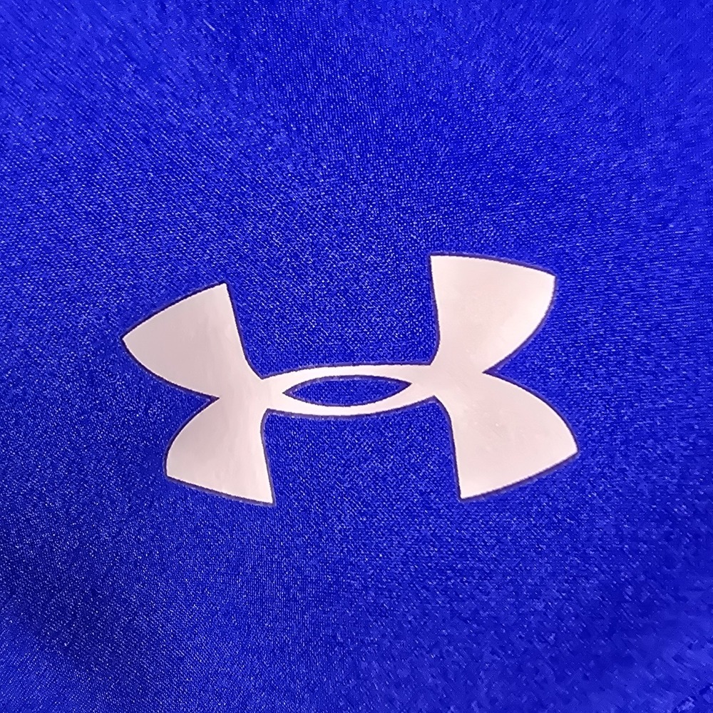 NEW Under Armour Shorts Women's 3XL Blue Athletic Loose Heatgear Solid Sportcore - Picture 6 of 15
